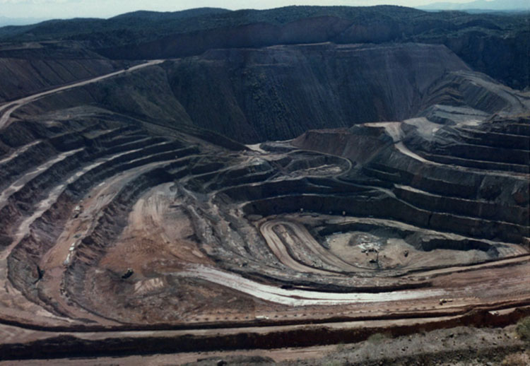 open pit coal mine