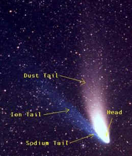 types of comet tails
