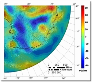 permian crater gravity