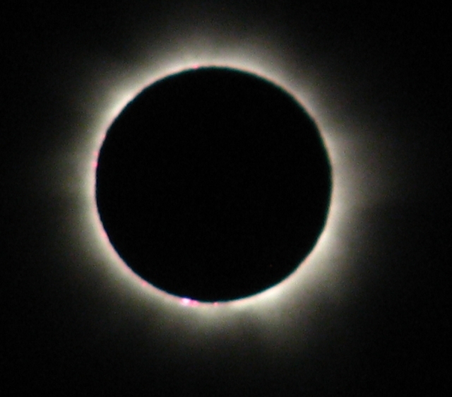 Total solar eclipse in north Queensland Australia