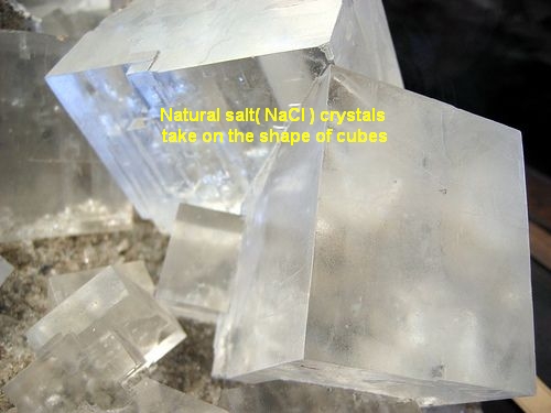 natural salt crystals