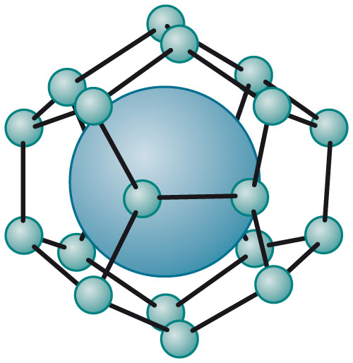 Methane hydrate - methane in a "water cage"